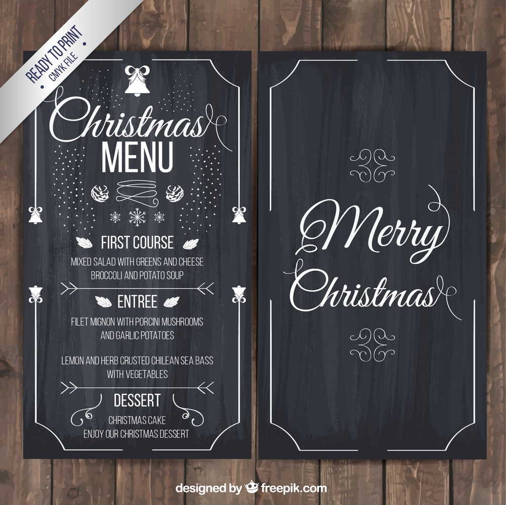 Christmas menu
