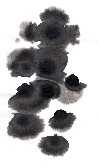 中国风墨迹喷溅渲染ps素材笔刷psd水墨笔触古典古风毛笔笔刷