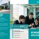 学校开放日三折页InDesign模板 特色图片