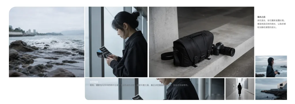 12页极简海岸摄影作品集InDesign模板 版式预览5