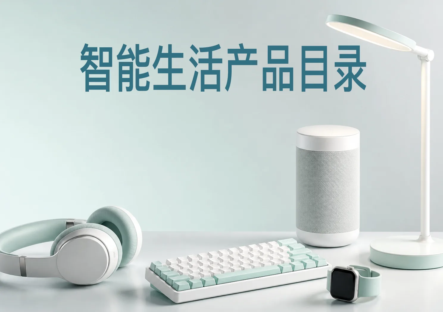 12页智能生活产品目录InDesign模板 完整预览