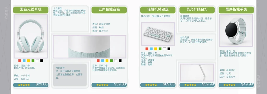 12页智能生活产品目录InDesign模板 版式预览6