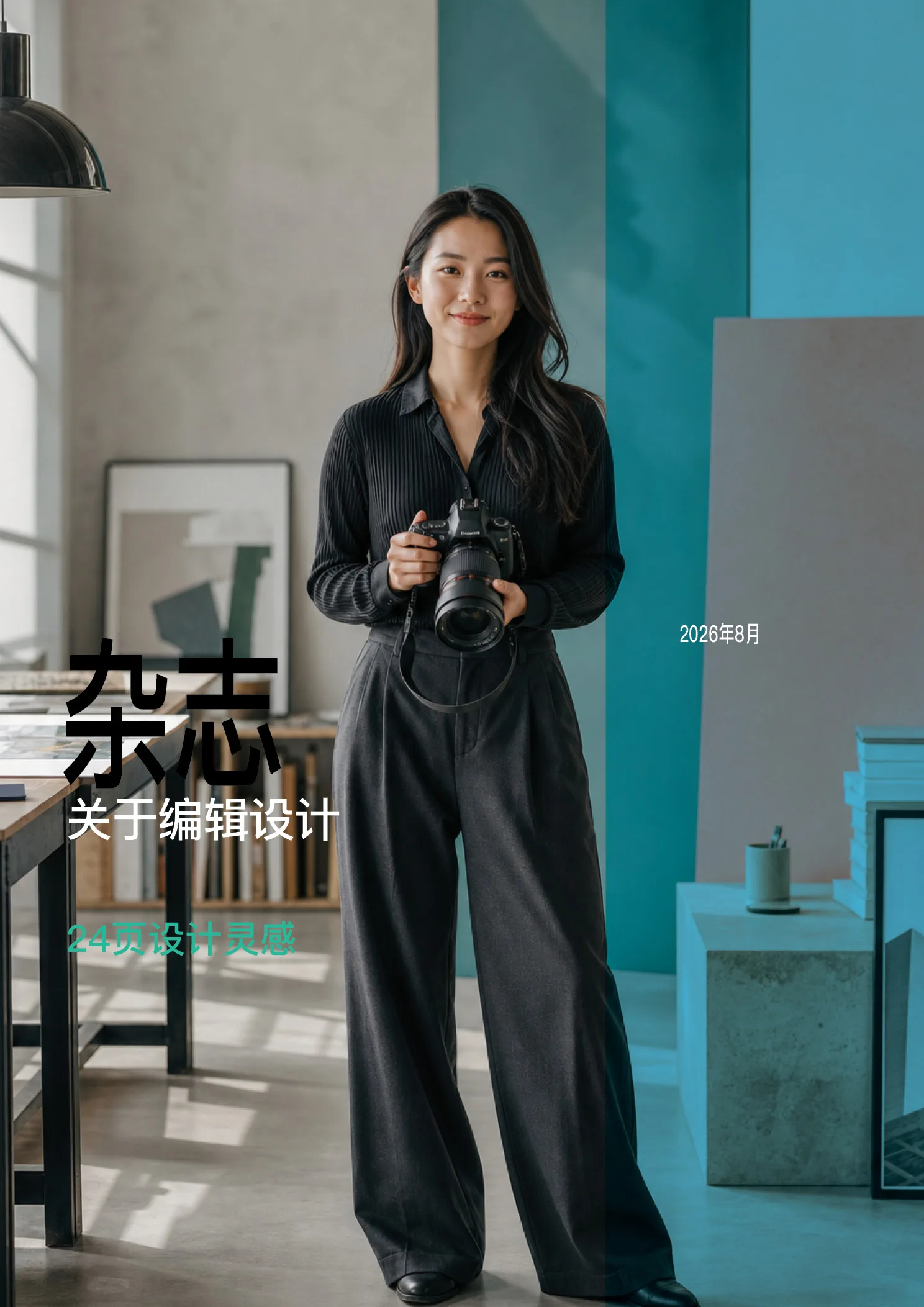 24页创意编辑设计杂志InDesign模板 完整预览