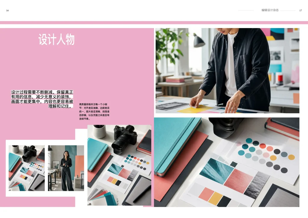 24页创意编辑设计杂志InDesign模板 版式预览9