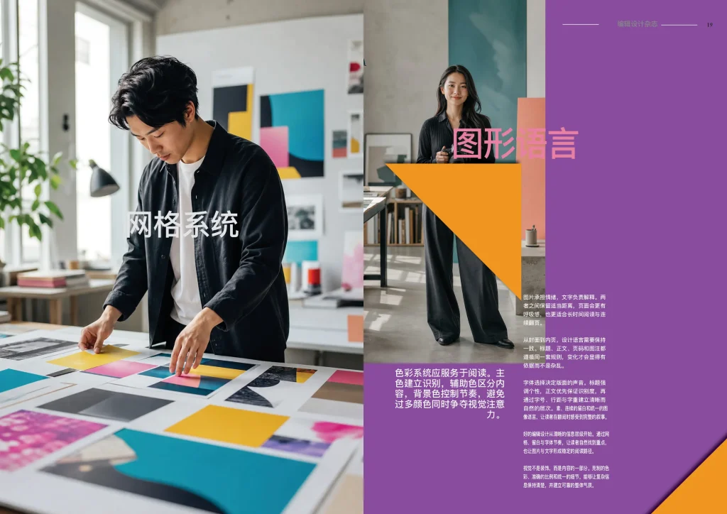 24页创意编辑设计杂志InDesign模板 版式预览10
