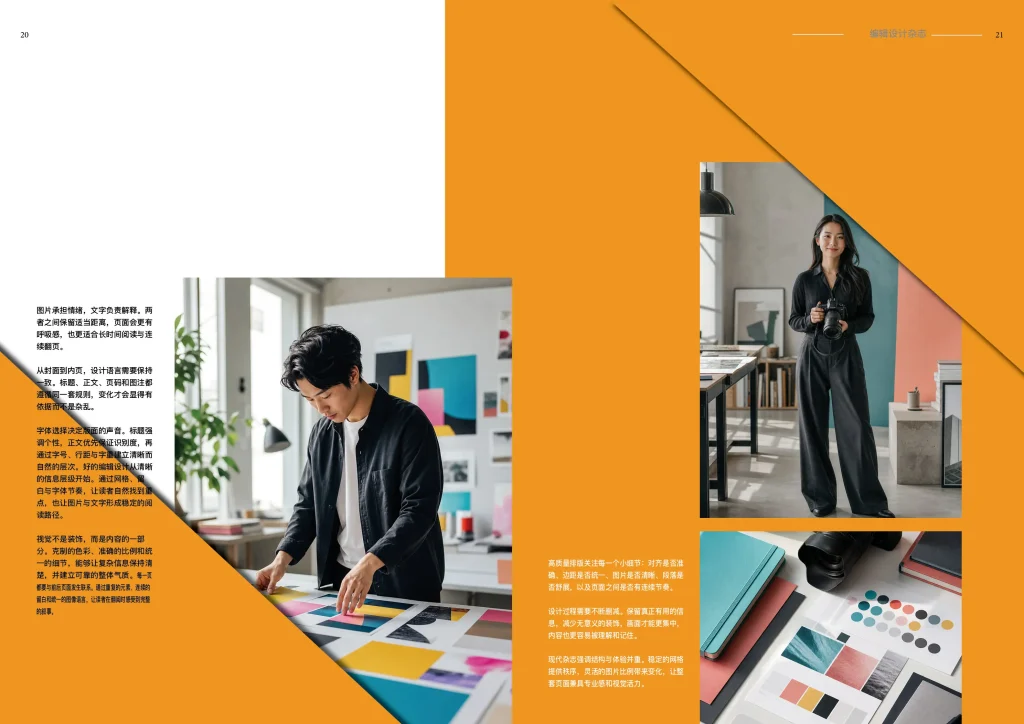 24页创意编辑设计杂志InDesign模板 版式预览11