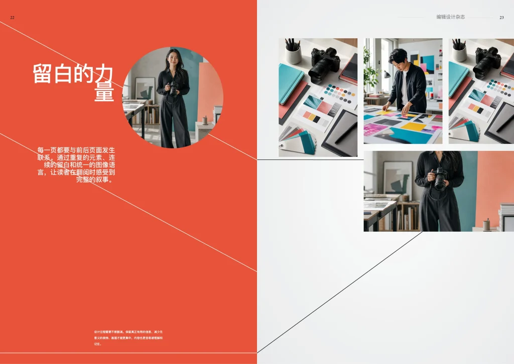 24页创意编辑设计杂志InDesign模板 版式预览12