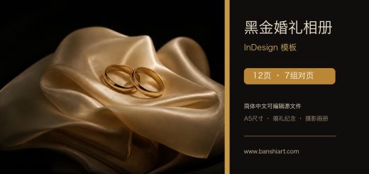 黑金婚礼相册模板 特色图片