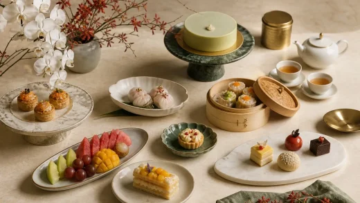 雅宴餐饮服务画册PSD模板 特色图片