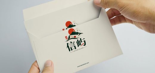 信屿明信片信封样机PSD模板套装 特色图片