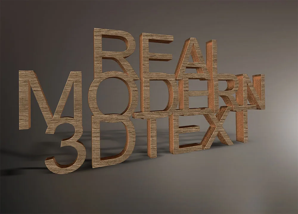 6款真实3D立体文字效果PSD模板 版式预览6