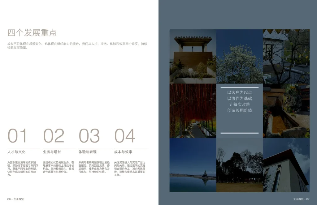 企业发展报告InDesign模板 版式预览11