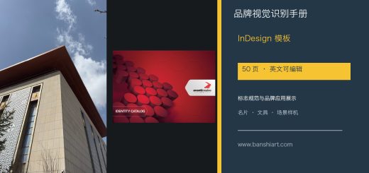 Avanti品牌视觉识别手册InDesign模板 50页英文企业VI源文件封面
