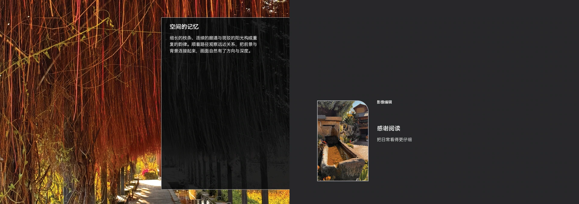 极简影像目录 · 12页 简体中文横版目录对页预览 6