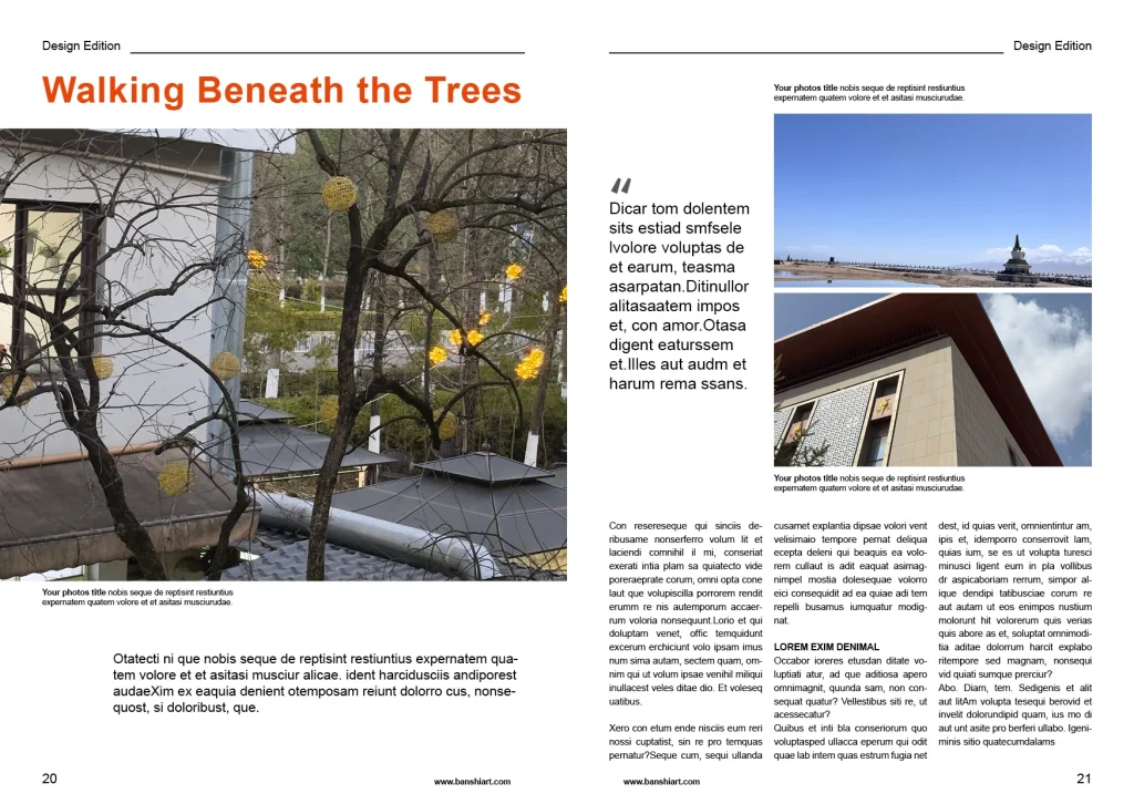 自然建筑杂志排版InDesign模板-30页A5外文可编辑源文件 第11张清晰版式预览