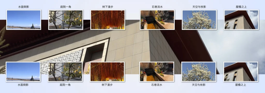 旅行摄影相册InDesign模板-14页简体中文横版源文件 第6张清晰版式预览